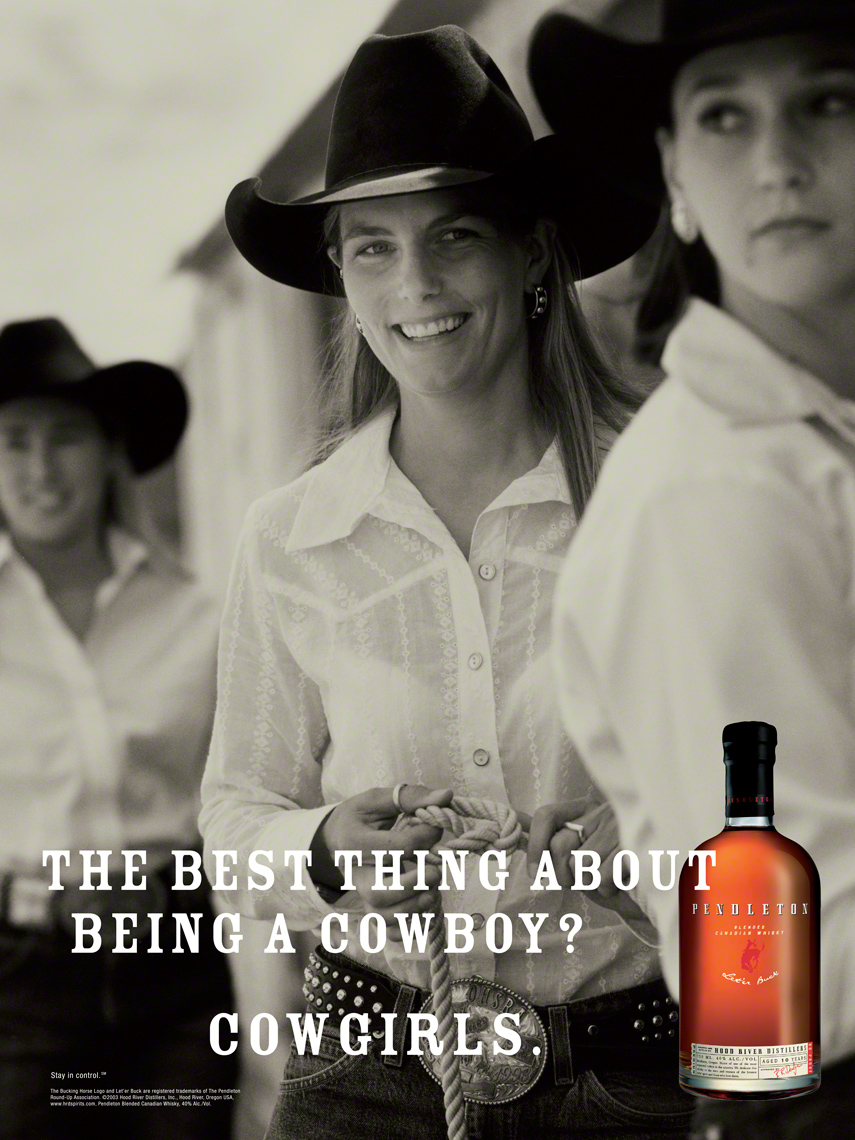 Pendleton Whiskey Poster, Cowgirls
